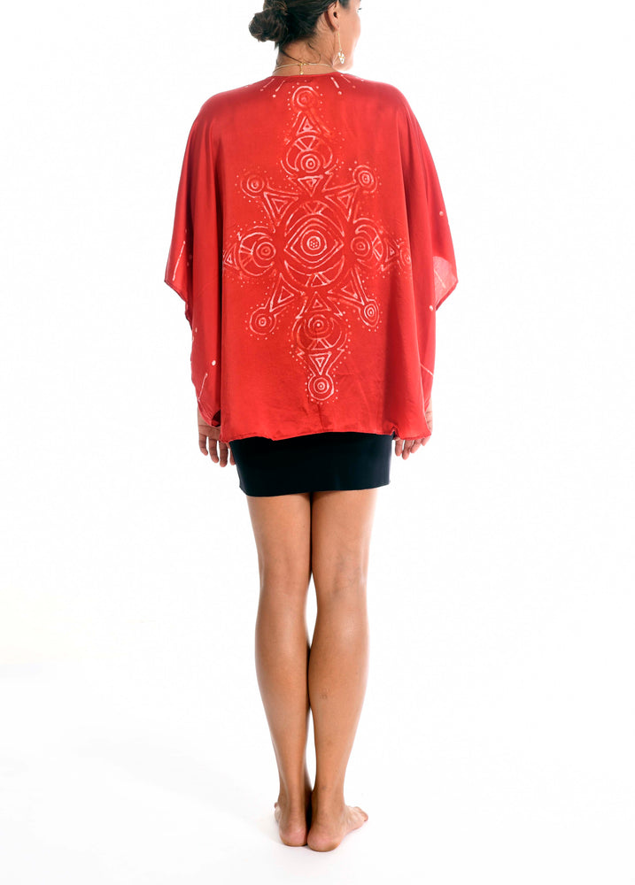 Minds Eye Kimono Red