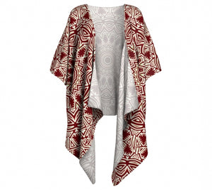 Burgundy Mandala Kimono